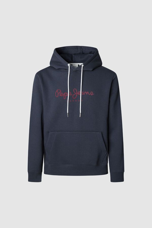 Pepe Jeans Sudadera Capucha Con Logo azul