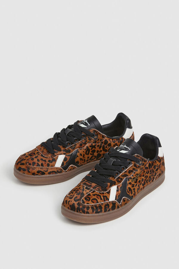 Pepe Jeans Zapatillas Estampado Animal Print marr&oacute;n