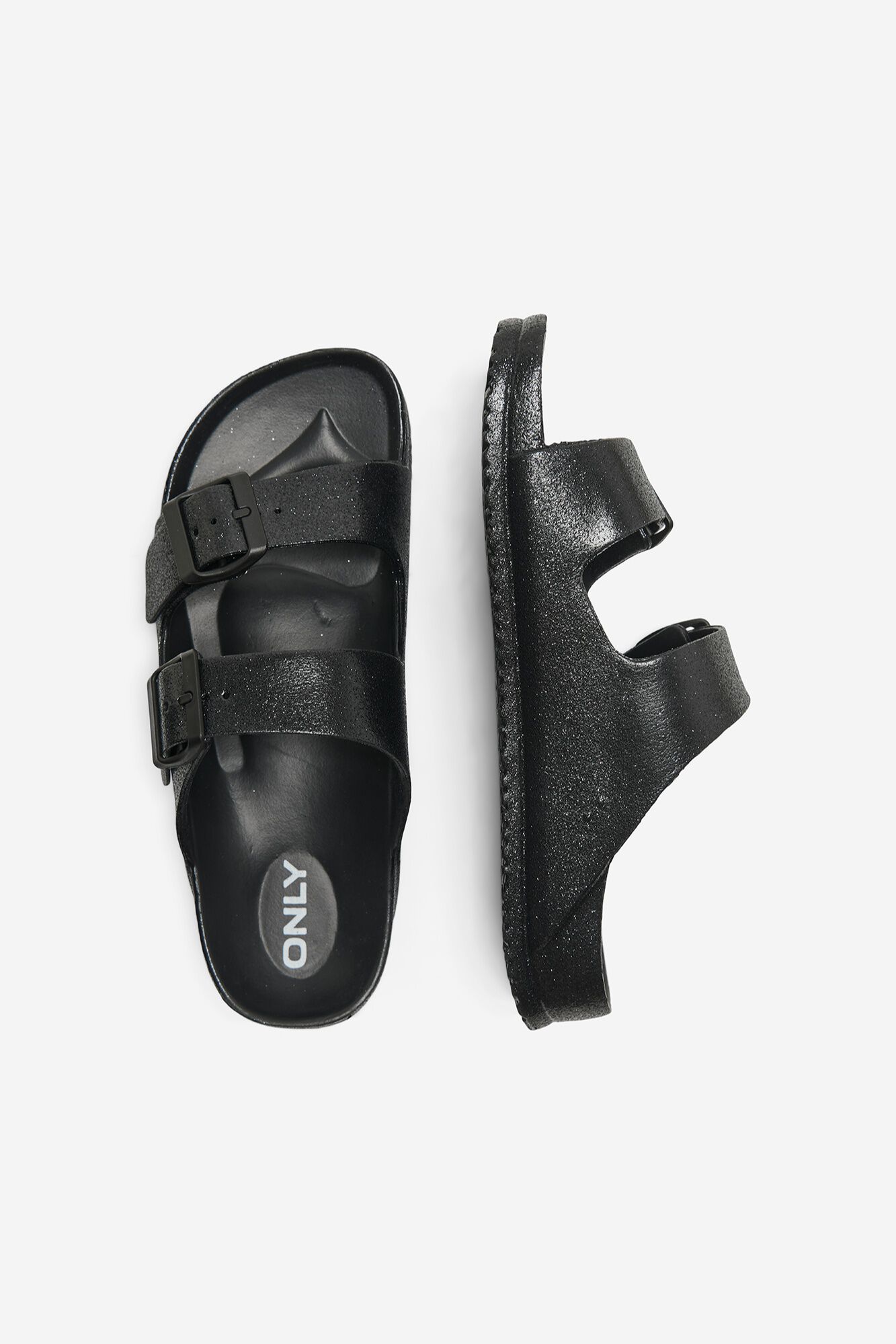 Only Sandalia plana glitter