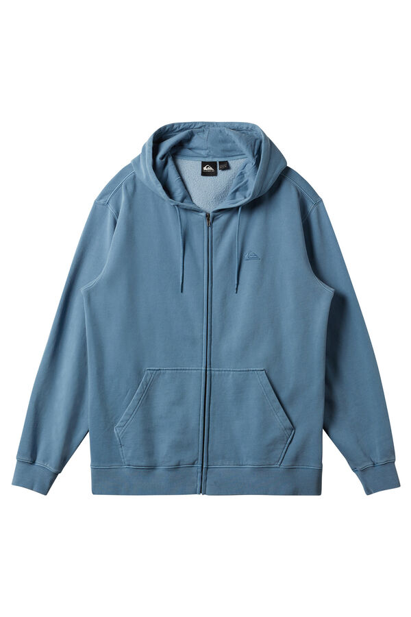 Springfield Sweatshirt with Hood and Zip Fastening for Men blue