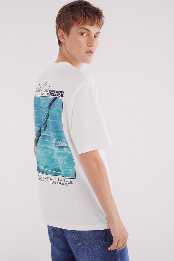 Springfield Tennis court t-shirt Bež