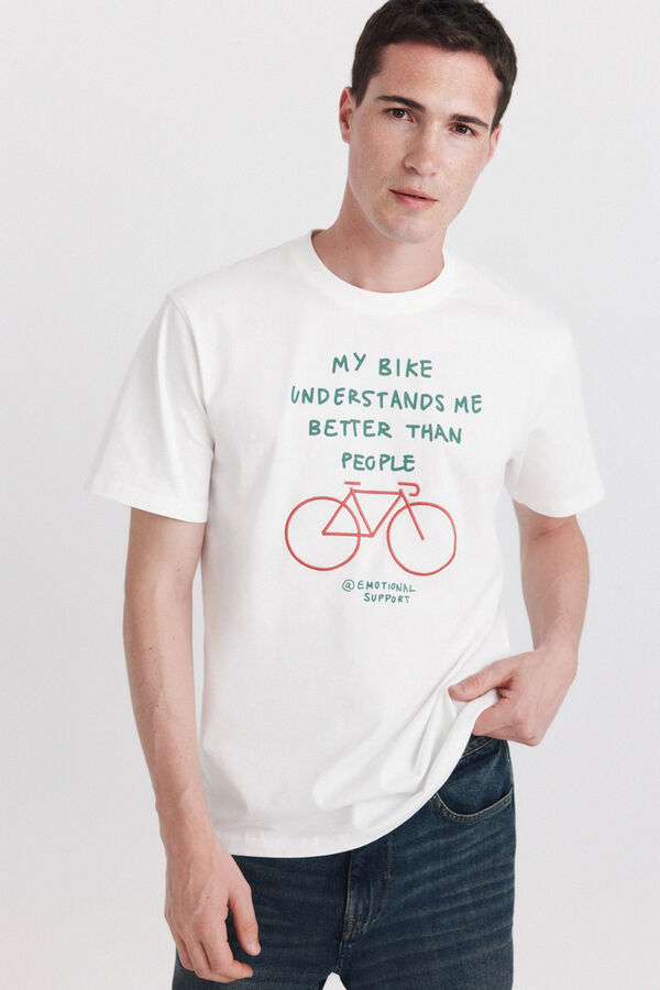 Springfield Majica My Bike Bež