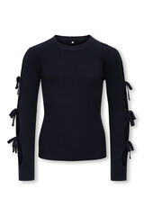 Only Girls Jersey lazos manga ni&ntilde;a azul