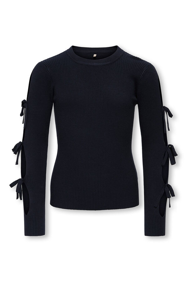 Only Girls Jersey lazos manga ni&ntilde;a azul