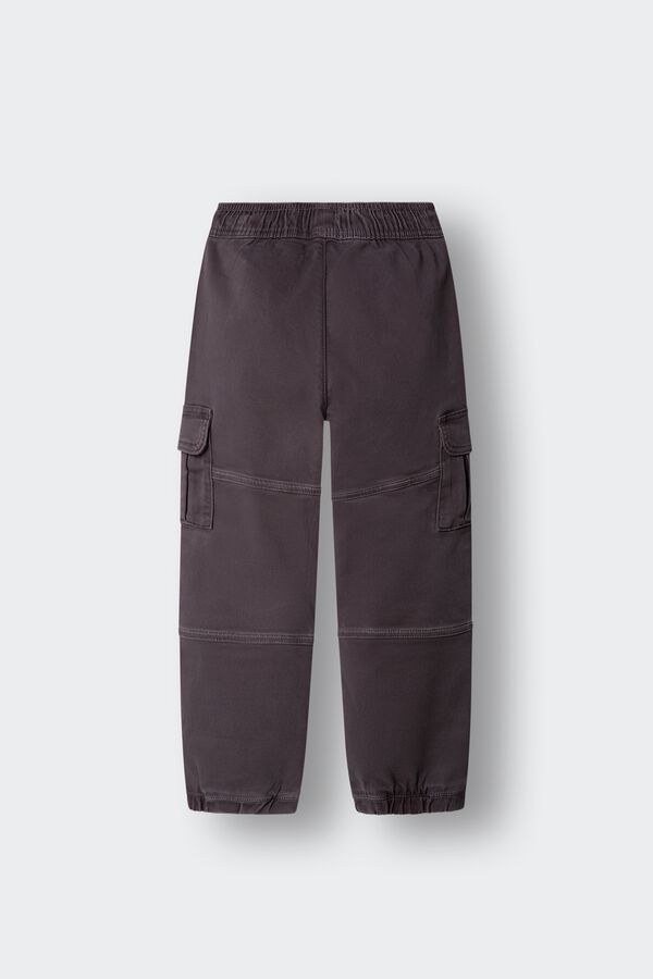 Springfield Kids Dečije cargo jogger pantalone Siva
