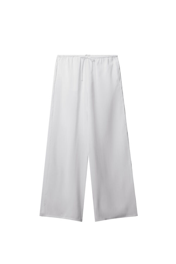 Springfield Jogger pantalone &scaron;irokih nogavica Bela