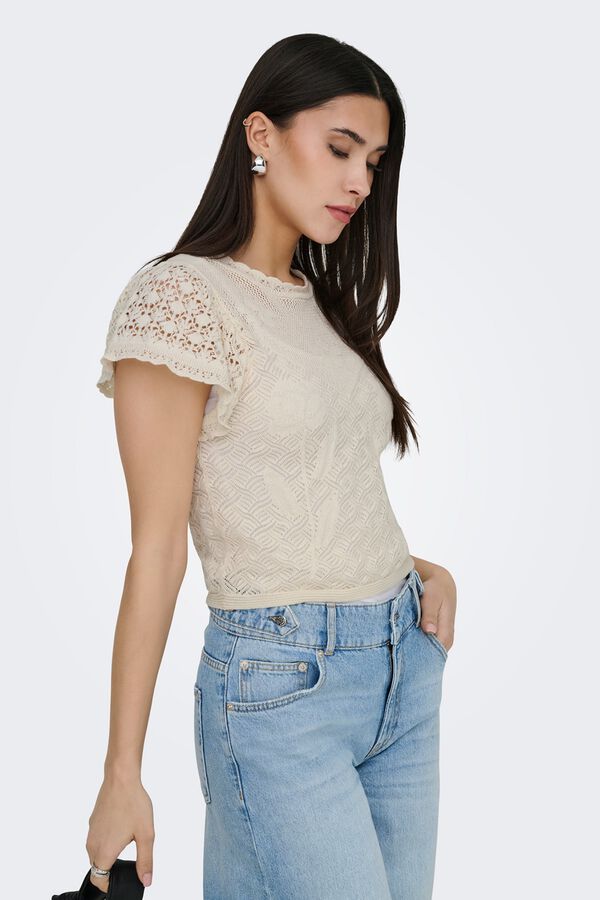 Only Top punto estructura beige