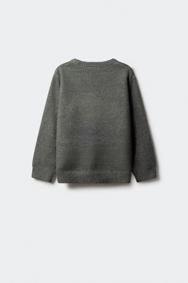 Springfield Kids Kaki džemper sa dijamantskim džemper za dečake Zelena