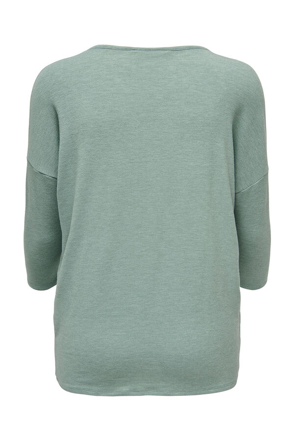 Only Flowy stockings sleeve T-shirt  green