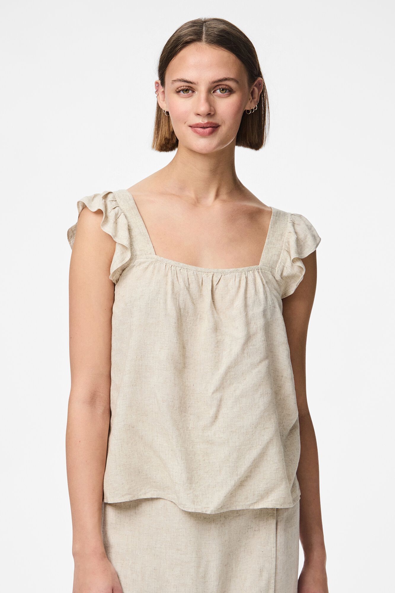 Pieces Top de lino de tirantes
