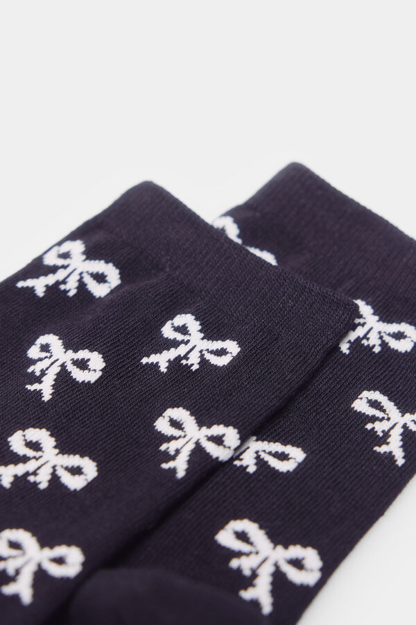 Springfield Duge čarape sa ma&scaron;nama Crna