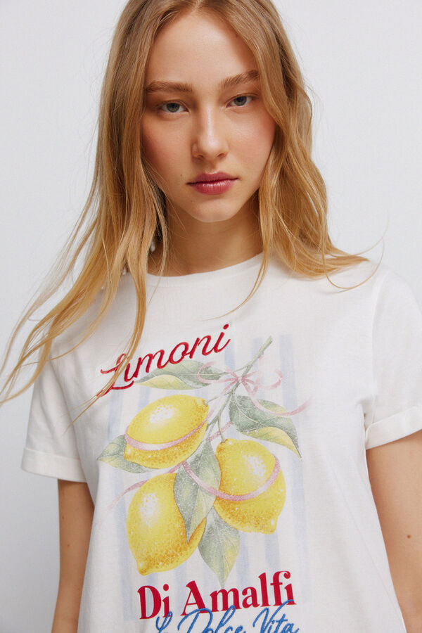 Springfield Majica kratkih rukava sa dezenom Bež