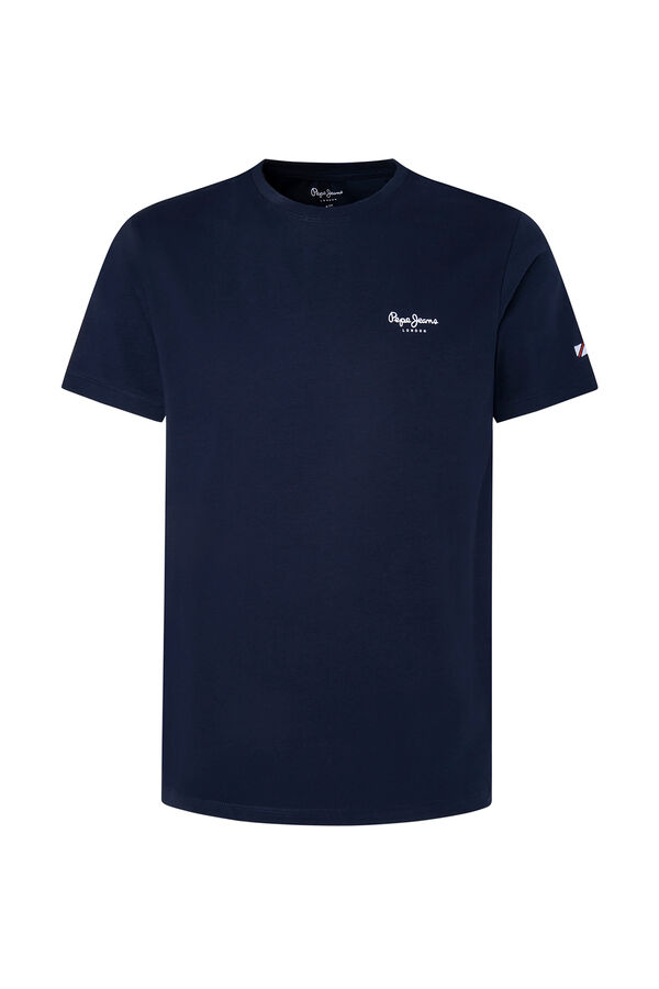 Pepe Jeans Camiseta logo estampado azul