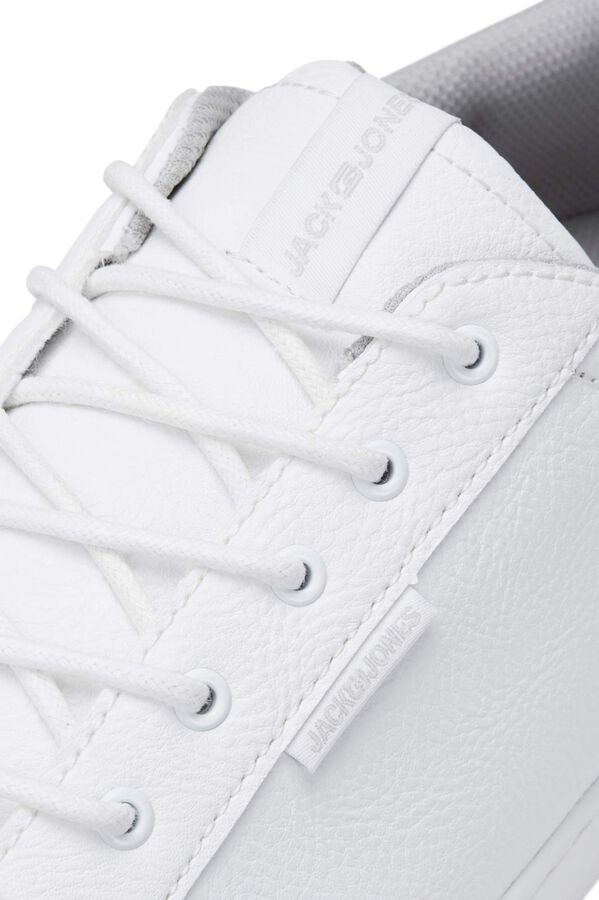 Jack & Jones Plain contrast sole trainers white