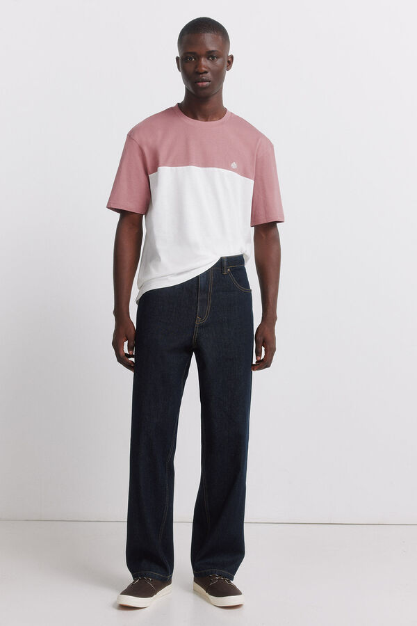 Springfield Color block majica Roze