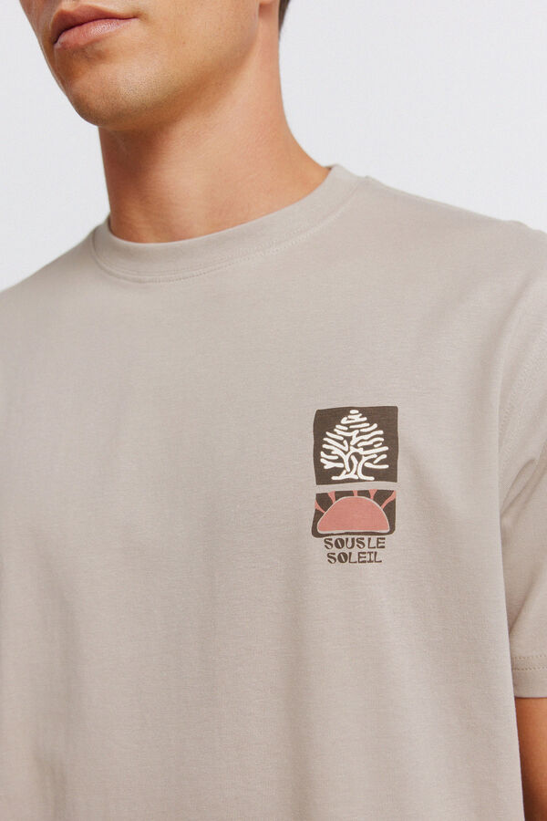 Springfield Springfield logo collage T-shirt brown