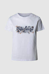 Pepe Jeans camiseta rosalind manga corta blanco