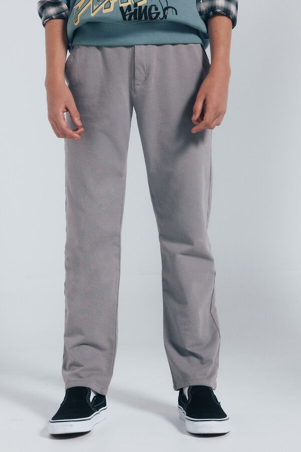 Springfield Kids Boys' slim-fit comfort chinos pants Siva