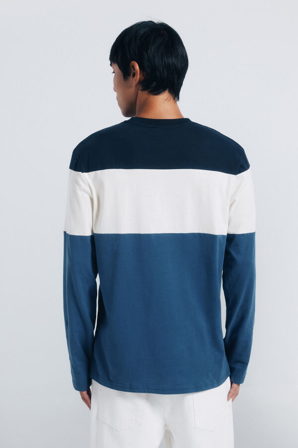 Springfield Pike dugi rukav sa izrezom od majica Plava