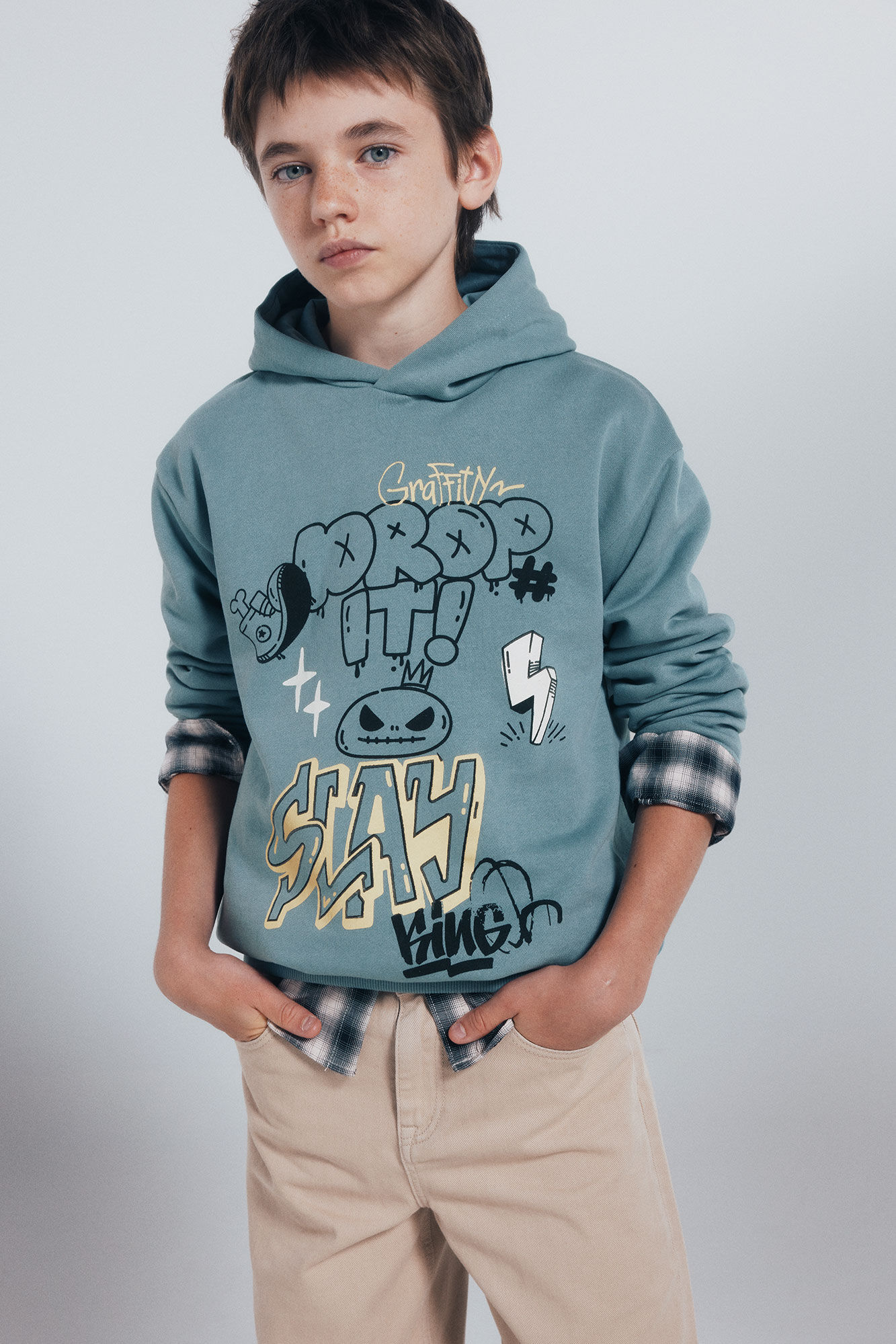 Springfield Kids Sudadera con capucha"Drop it" ni&ntilde;o