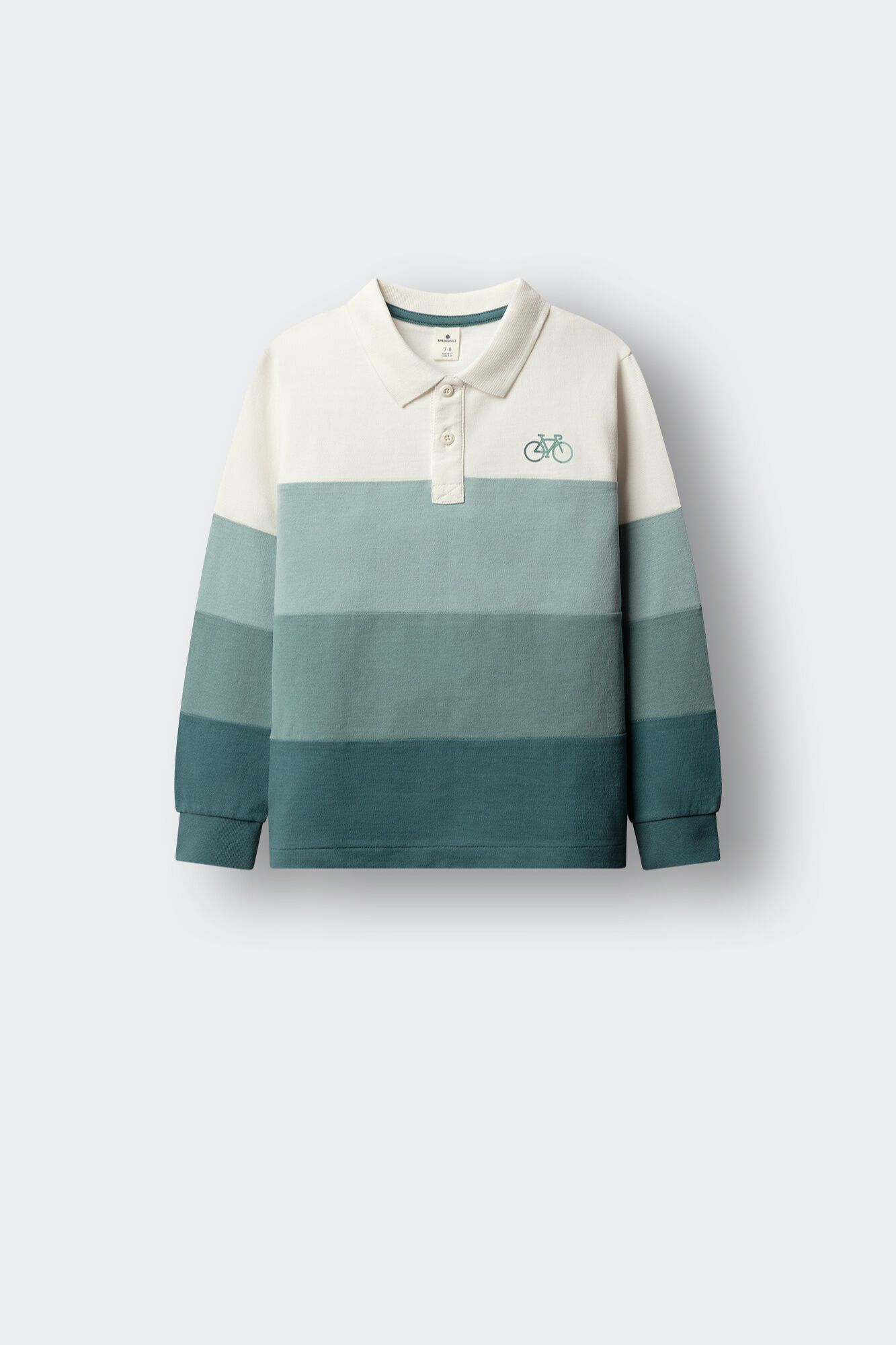 Springfield Kids Polo majica dugih rukava sa krojenim i &scaron;ivenim detaljima za dečake