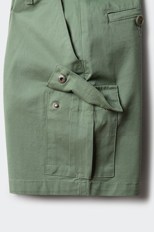 Springfield Kids Dečije chino cargo bermude Zelena