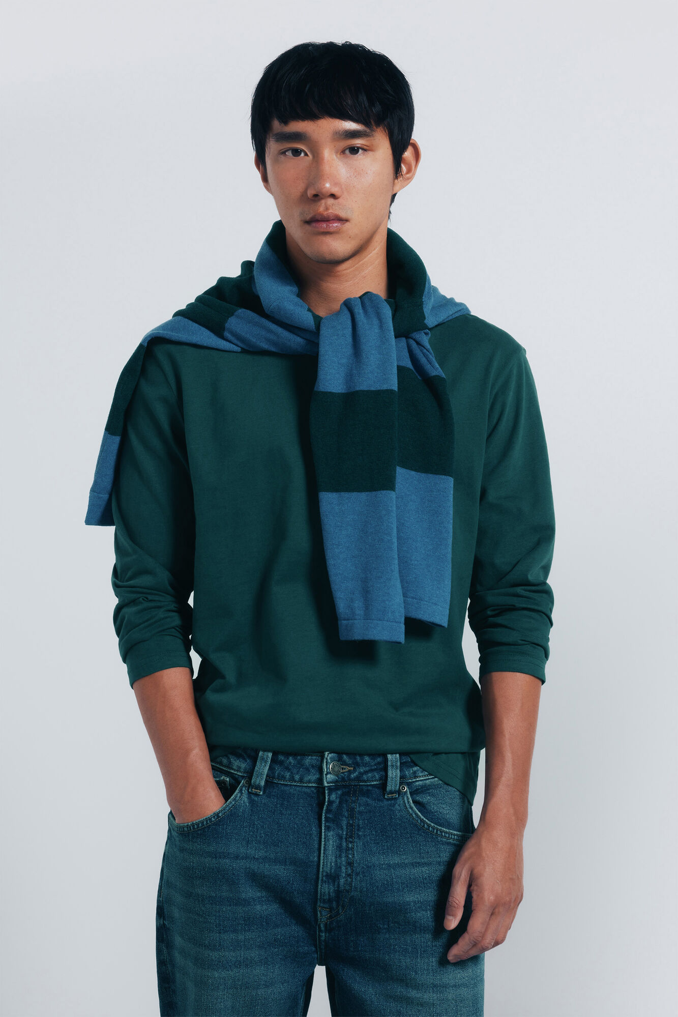 Springfield Camiseta b&aacute;sica manga larga acabado suave