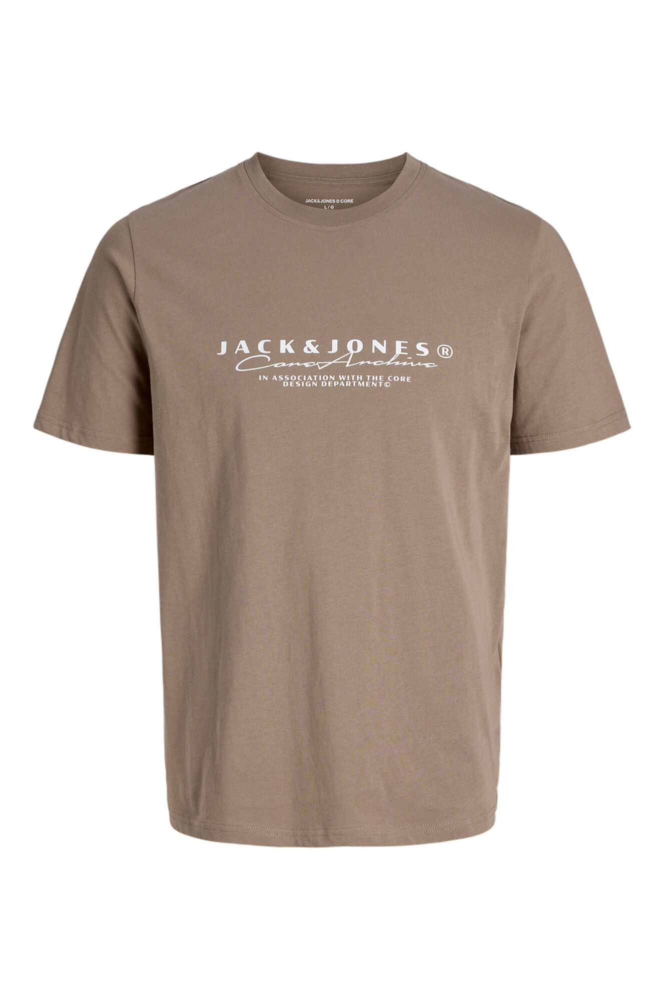Jack & Jones T-shirt b&aacute;sica com logo