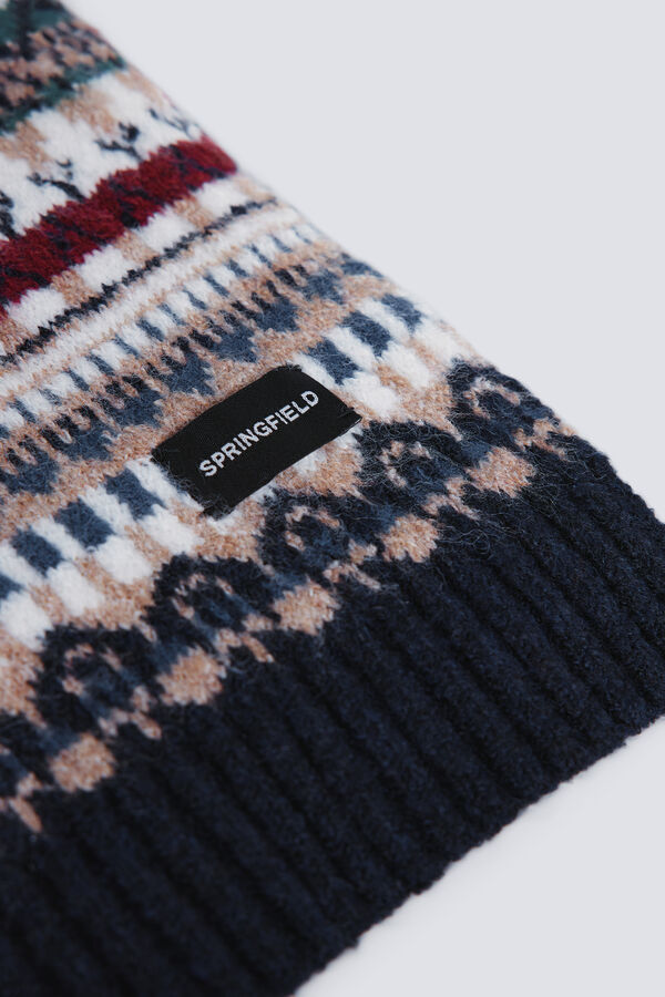 Springfield Raznobojni žakard &scaron;al Plava