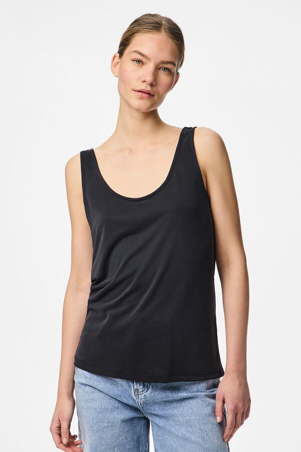 Pieces Camiseta de tirantes anchos negro