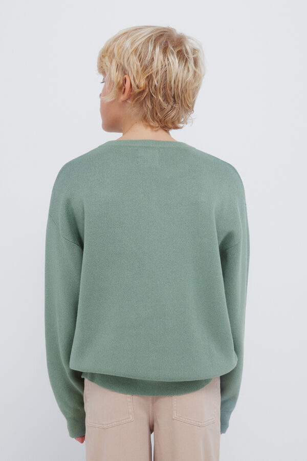 Springfield Kids Dečji džemper „Nered“ Zelena