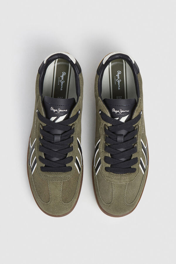 Pepe Jeans Suede Cupsole Sneakers green