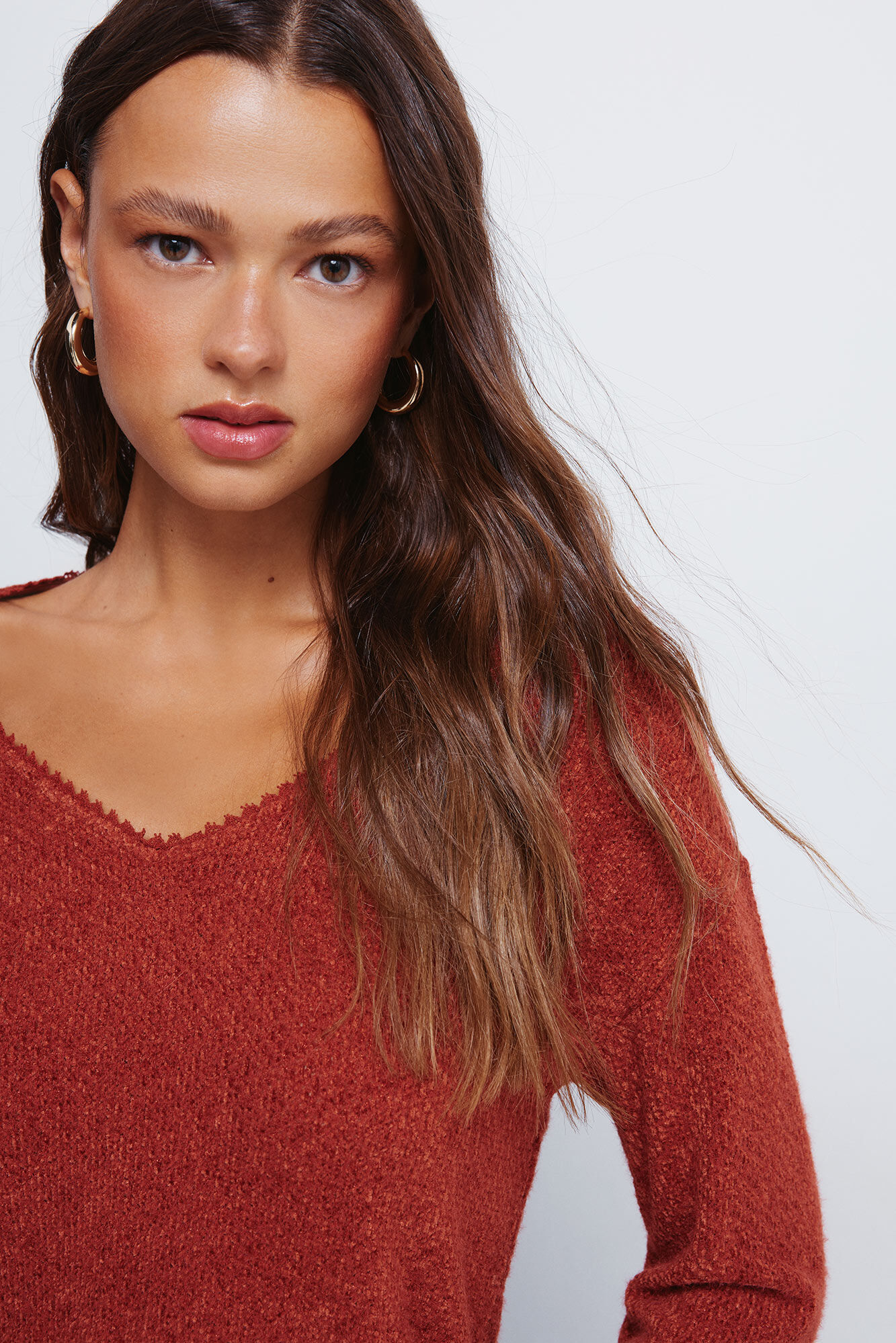 Springfield Zsen&iacute;lia felső csipk&eacute;s dekolt&aacute;zzsal