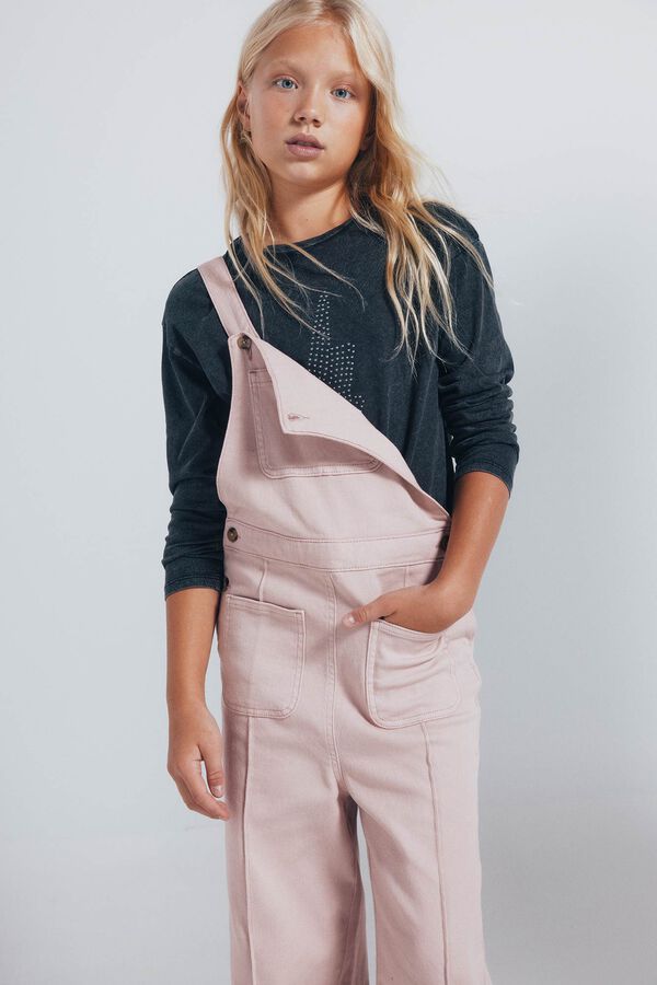 Springfield Kids Dugi kombinezon sa džepovima za devojčice Roze