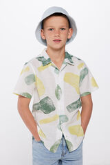 Springfield Camisa estampado niño marfil