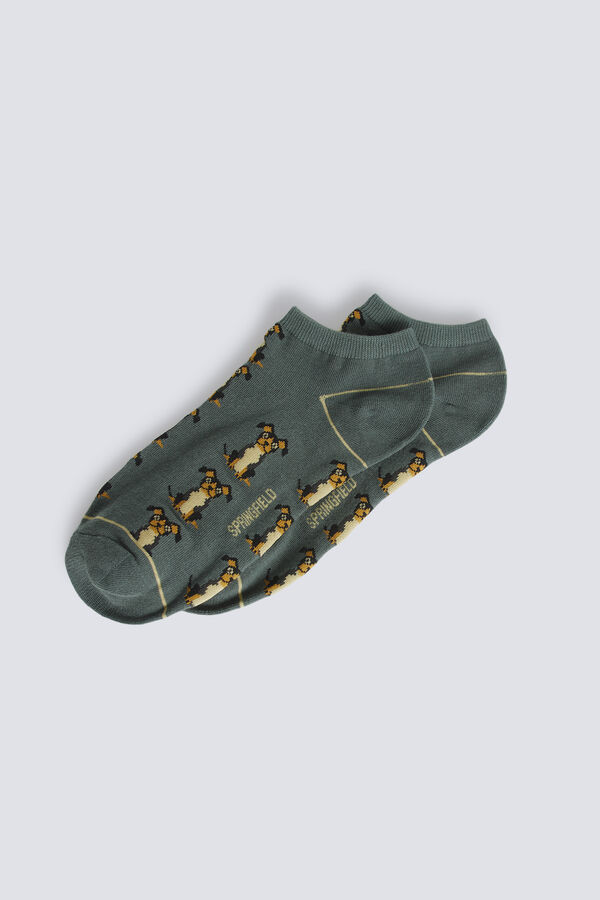 Springfield Čarape do članka sa psom Tirkizna