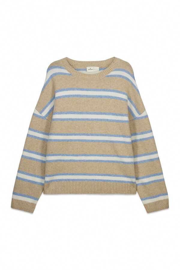 Springfield Džemper sa spu&scaron;tenim ramenima Bež