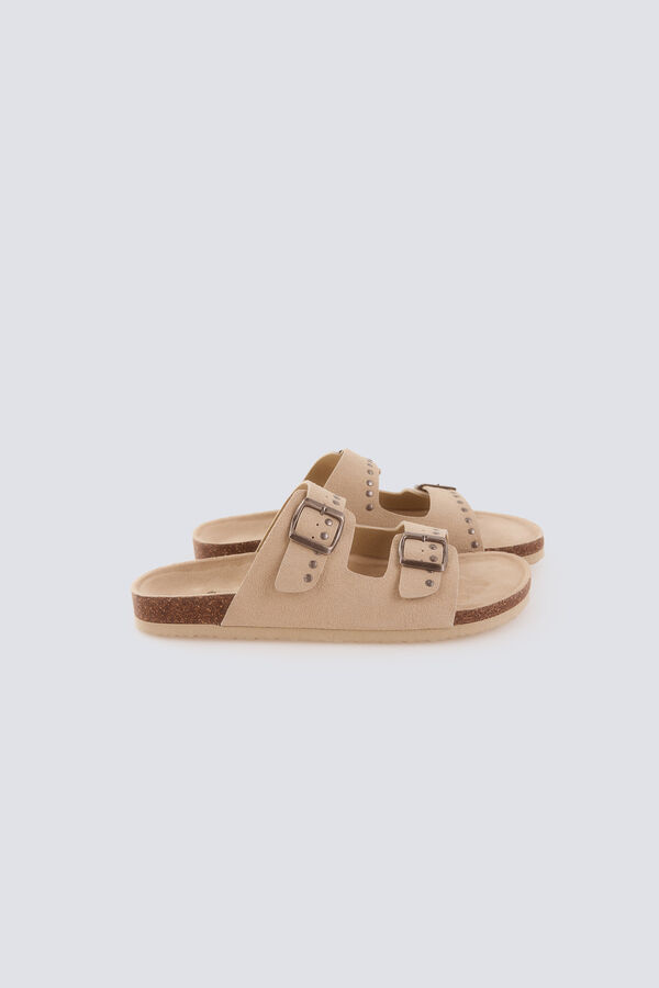 Springfield Sandale sa nitnama i kopčom Bež