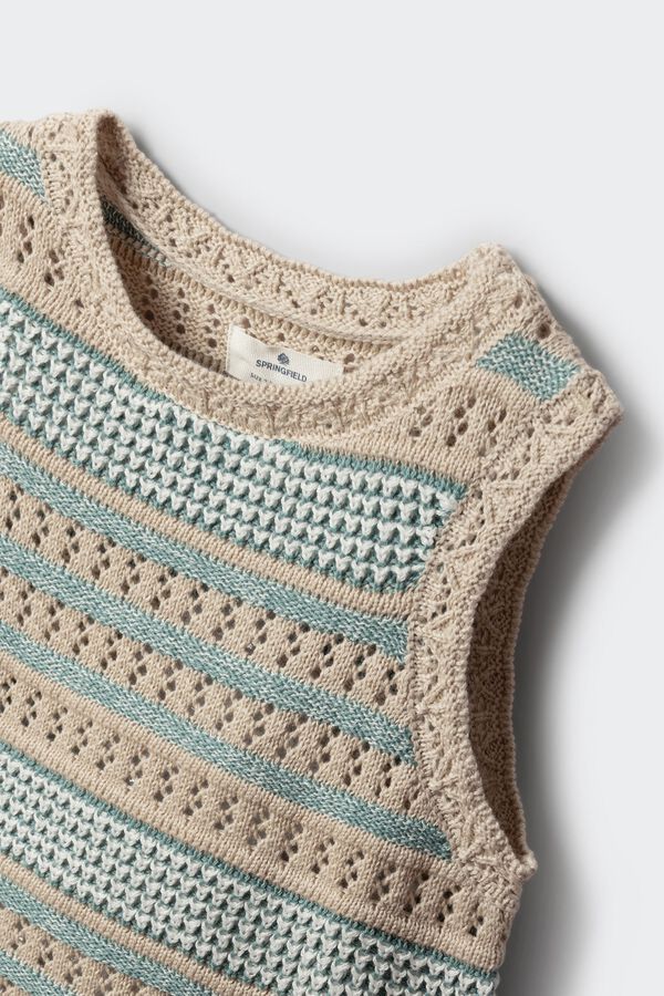 Springfield Kids Pleteni top za devojčice Print