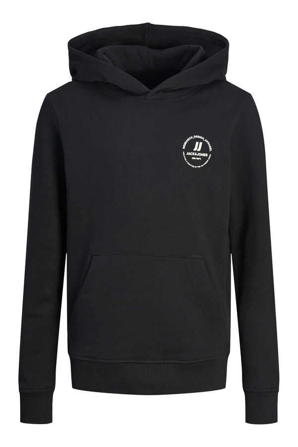 Jack & Jones Junior Sudadera felpada con capucha negro
