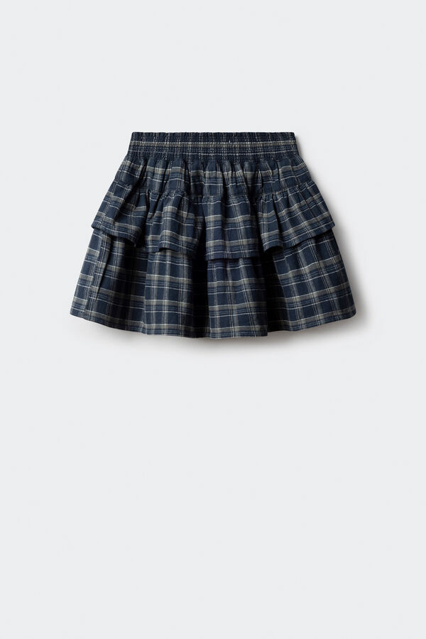 Springfield Kids Karirana suknja sa karnerima za devojčice Plava