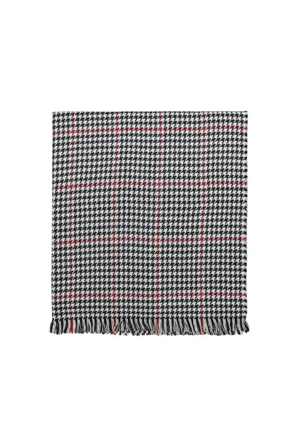 Only Bufanda estampada burdeos