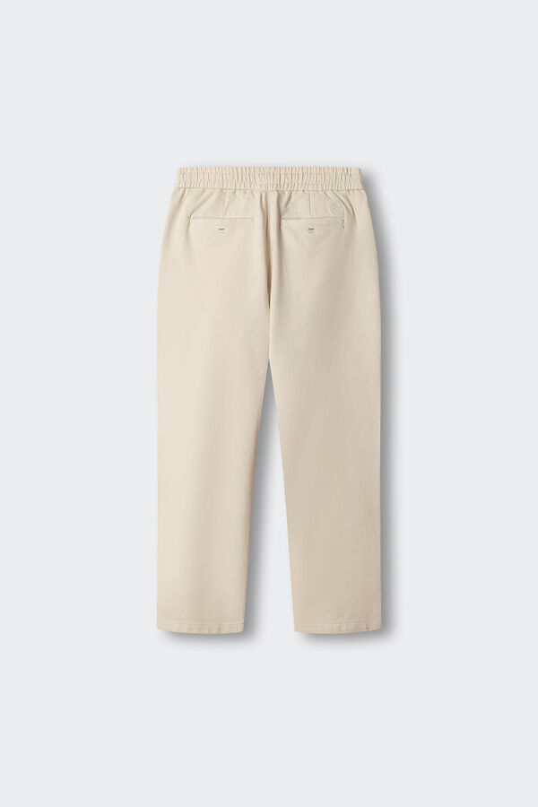 Springfield Kids Dečije chino pantalone od pletiva Braon