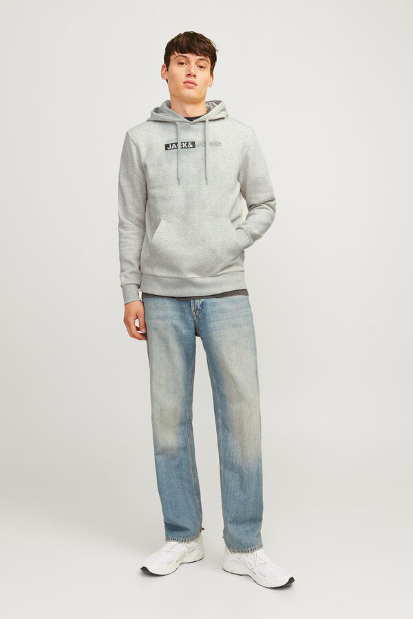 Jack & Jones Sudadera capucha gris