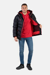 Izas Chaqueta rellena de fibra repelente al agua negro