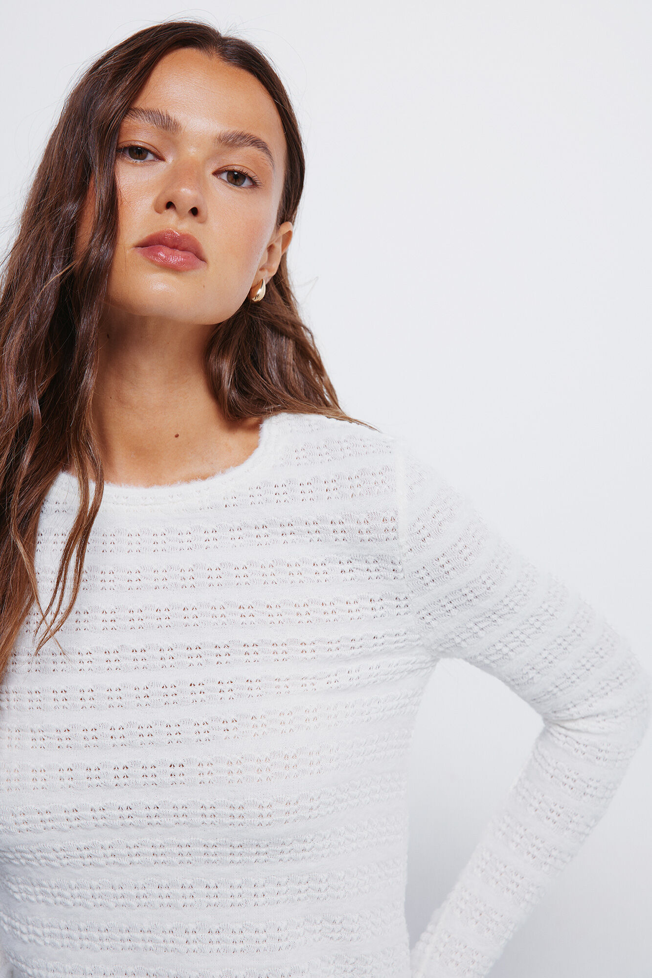 Springfield Džemper od &scaron;enila sa strukturom