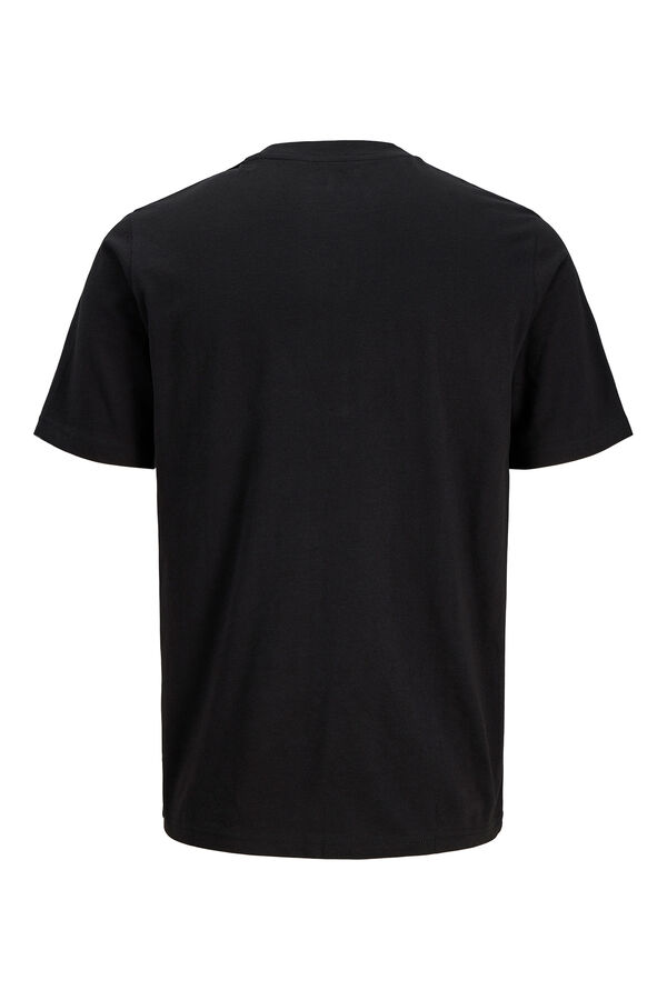 Jack & Jones T-shirt b&aacute;sica manga curta preto