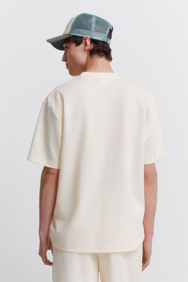 Springfield Majica od vafl tkanja Bež