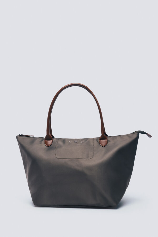 Springfield Bolso shopper nylon kaki
