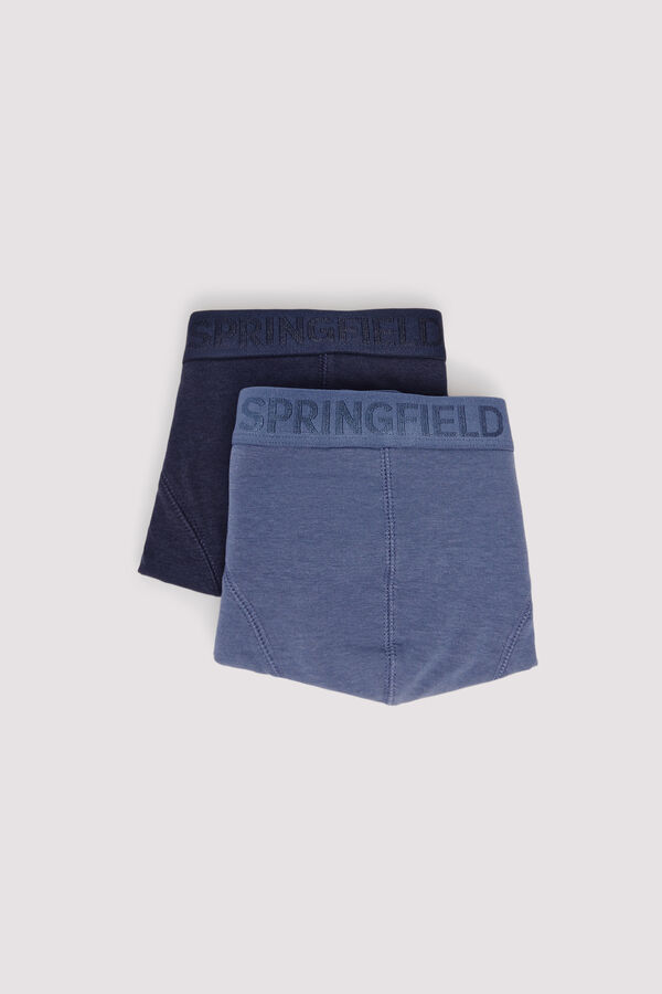 Springfield Pack of 2 bamboo boxers Plava